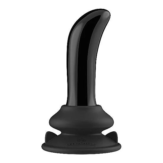 Prickly - Glass Vibrator - With Suction Cup and Remote - Rechargeable - PlayBlue