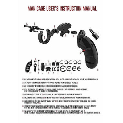 ManCage - Electro Chastity - 4.5 - Cock Cage - PlayBlue