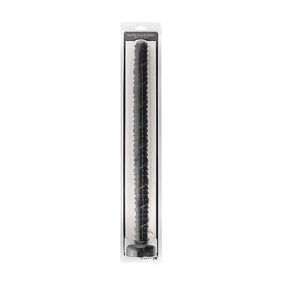 Ass Textured Snake Dildo - 55 cm - Black - PlayBlue