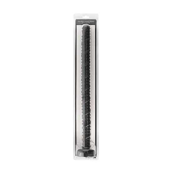 Ass Textured Snake Dildo - 55 cm - Black - PlayBlue