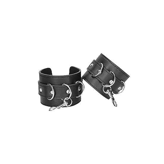 Bonded Leather Hogtie With Hand and Ankle Cuffs - PlayBlue
