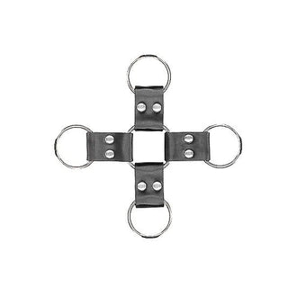 Bonded Leather Hogtie With Hand and Ankle Cuffs - PlayBlue