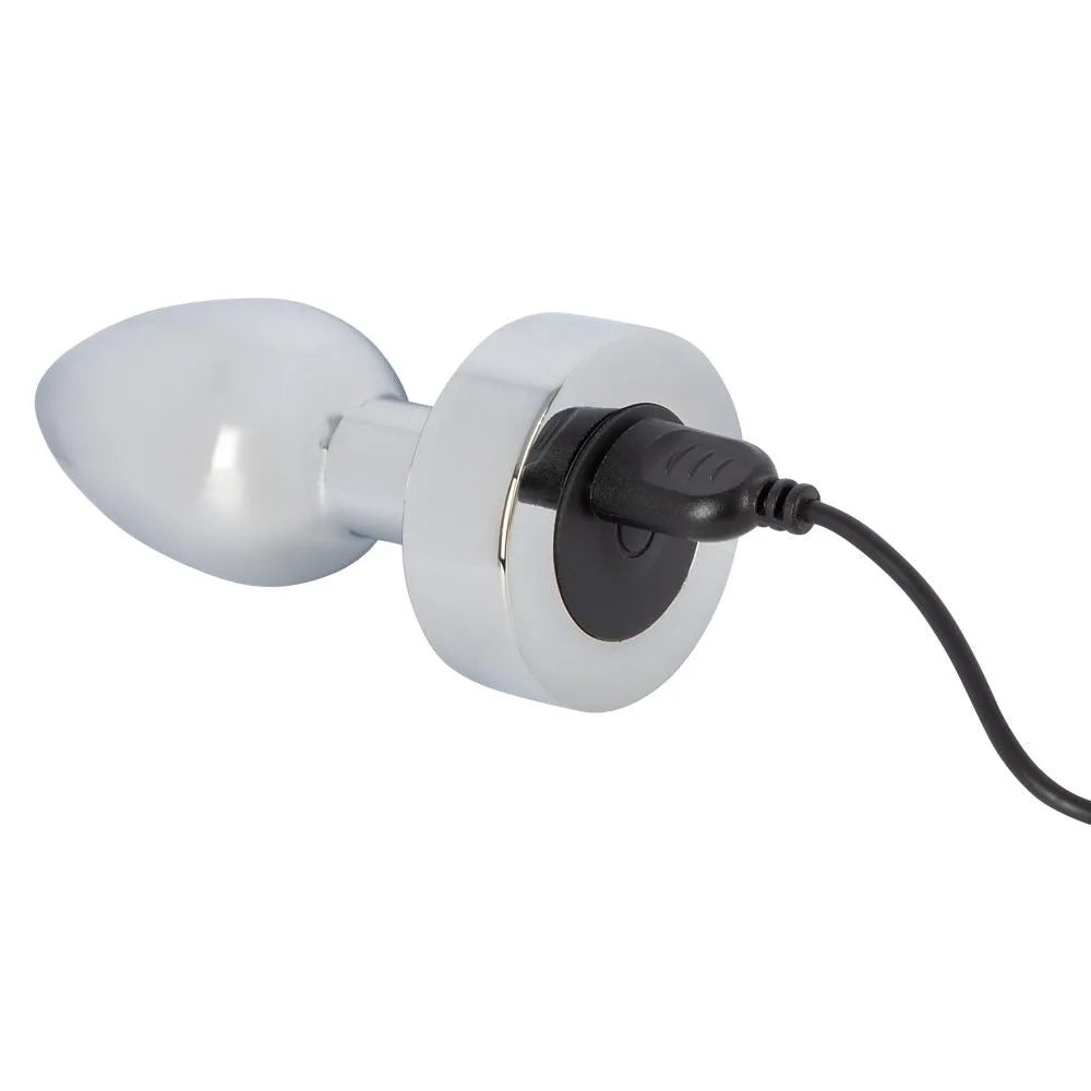 Heavy Metal Butt Plug with Rechargeable Vibration - PlayBlue