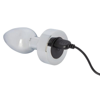 Heavy Metal Butt Plug with Rechargeable Vibration - PlayBlue