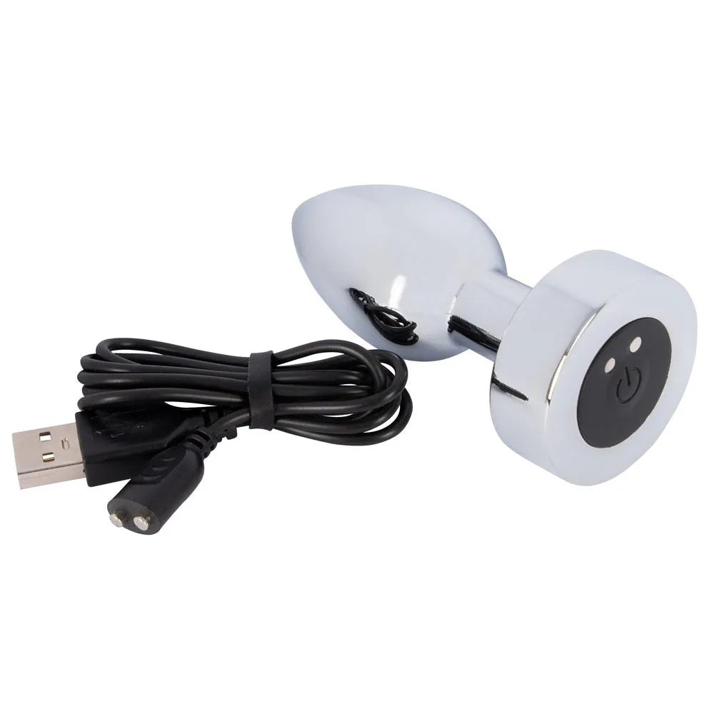 Heavy Metal Butt Plug with Rechargeable Vibration - PlayBlue