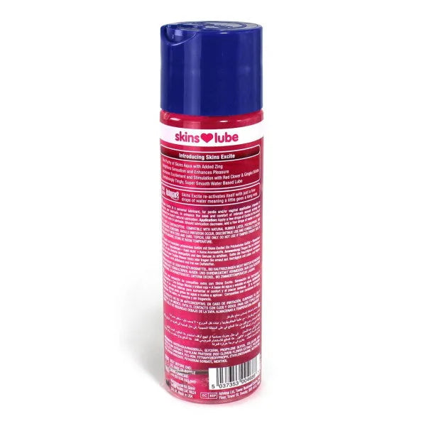 Skins Excite Tingling Water Based Lubricant - 130ml - PlayBlue