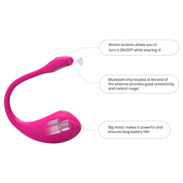 Lovense - Lush 2 App Controlled Love Egg - PlayBlue