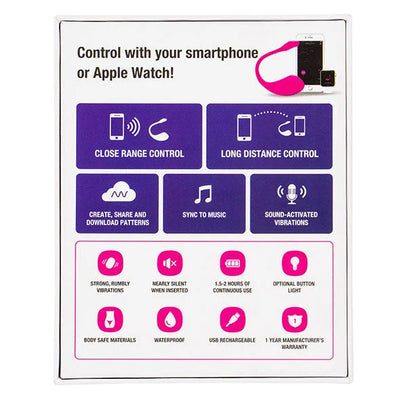 Lovense - Lush 2 App Controlled Love Egg - PlayBlue