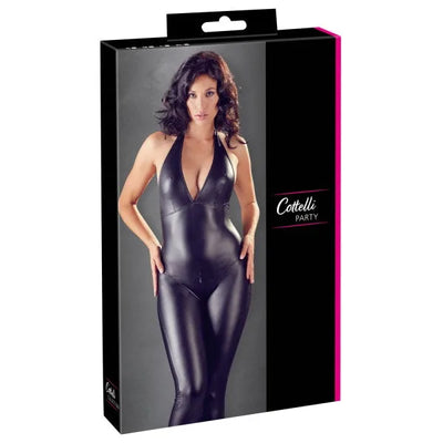 Cottelli Party Collection - Black Sleeveless Jumpsuit - XL (20-22) - PlayBlue