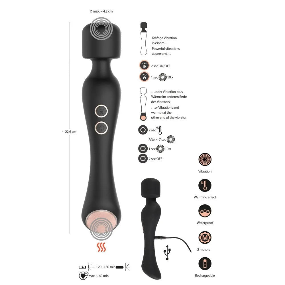 CUPA - Warming Luxury Dual Wand - PlayBlue