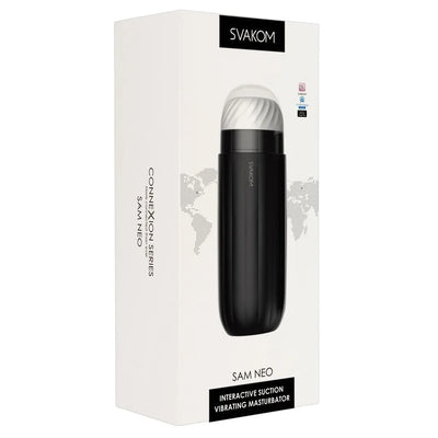 Svakom - Sam Neo Vibro Suction Masturbator - PlayBlue