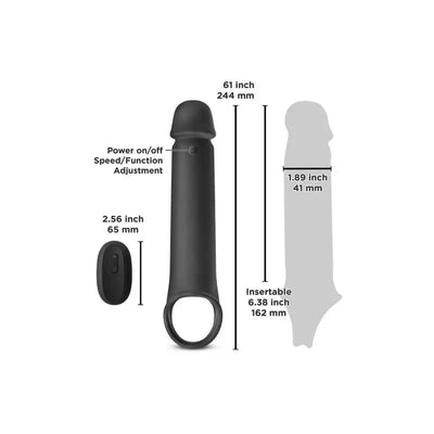 Renegade - Brute Rechargeable Silicone Extension - PlayBlue
