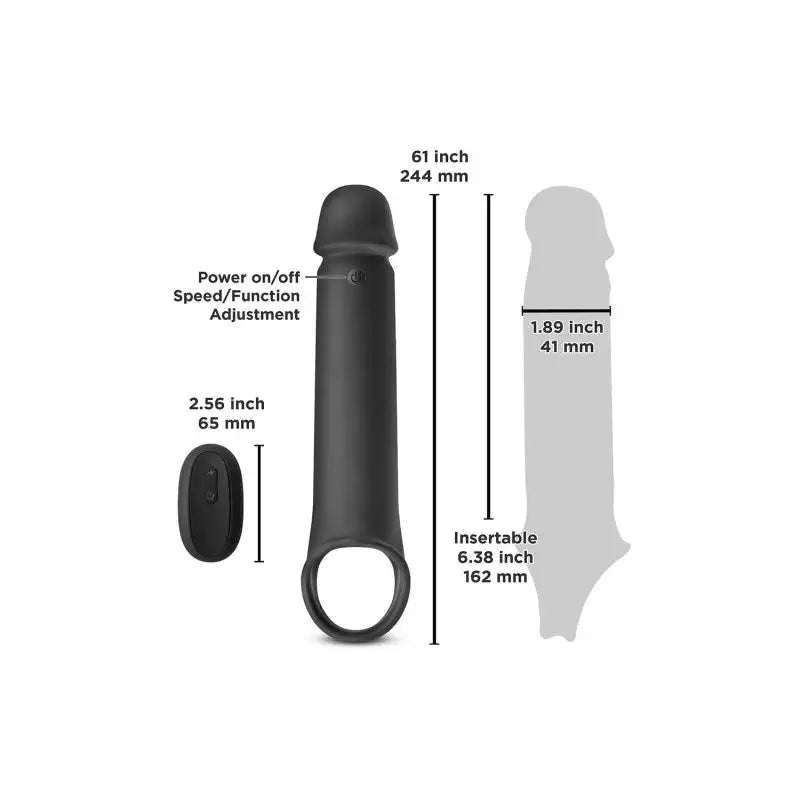 Renegade - Brute Rechargeable Silicone Extension - PlayBlue