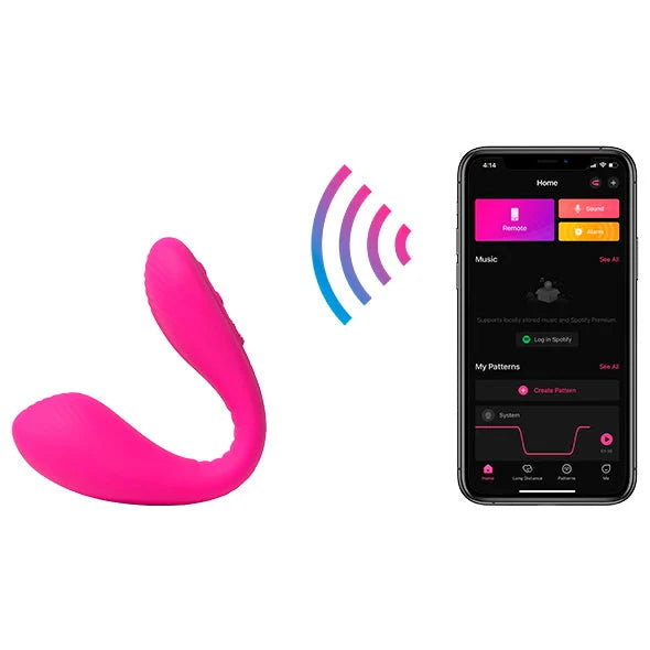 Lovense - Dolce Quake App Controlled Dual Vibrator - PlayBlue