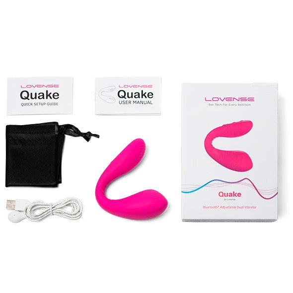 Lovense - Dolce Quake App Controlled Dual Vibrator - PlayBlue