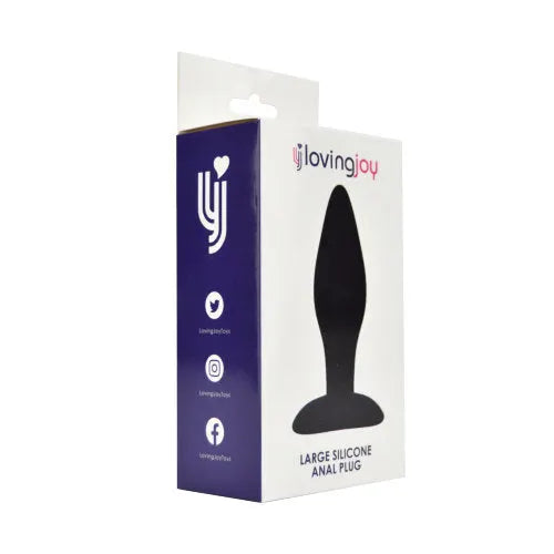 Loving Joy Silicone Anal Plug Large - PlayBlue
