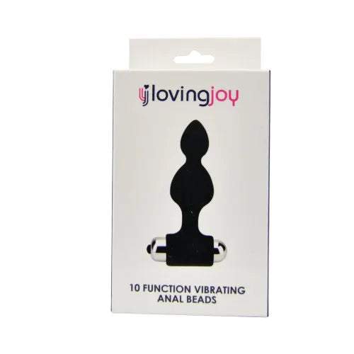 Loving Joy 10 Function Vibrating Anal Beads - PlayBlue