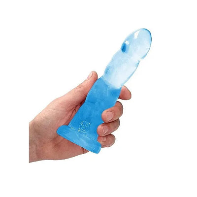 RealRock - Crystals 7 Twisted Dildo - PlayBlue