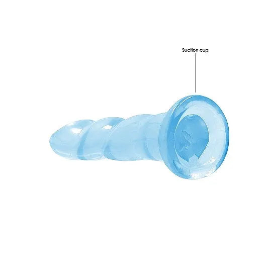 RealRock - Crystals 7 Twisted Dildo - PlayBlue