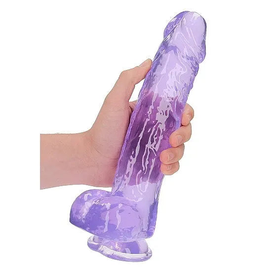 RealRock - 10 Realistic Dildo With Balls - PlayBlue