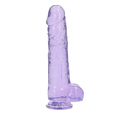 RealRock - 10 Realistic Dildo With Balls - PlayBlue