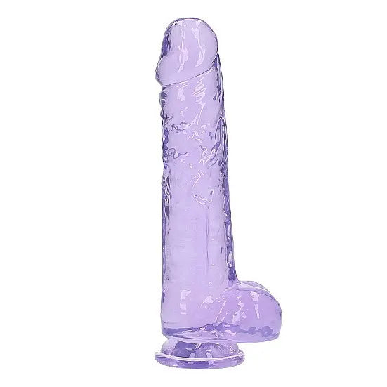 RealRock - 10 Realistic Dildo With Balls - PlayBlue