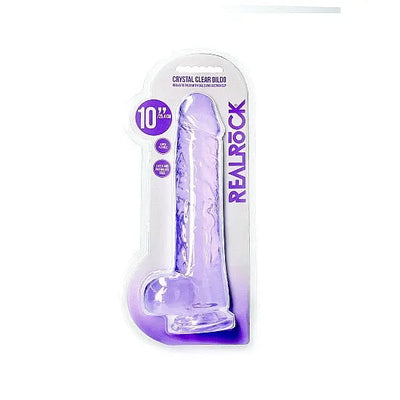 RealRock - 10 Realistic Dildo With Balls - PlayBlue