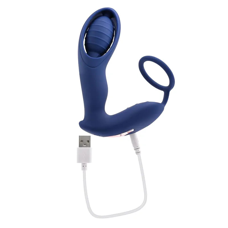 Zero Tolerance - Extra Mile Prostate Play C-Ring - PlayBlue