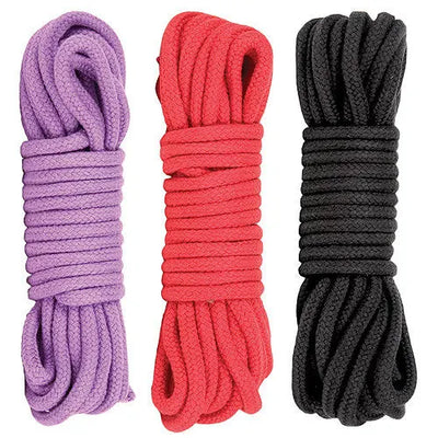 Doc Johnson Japanese Bondage Rope - Black - PlayBlue