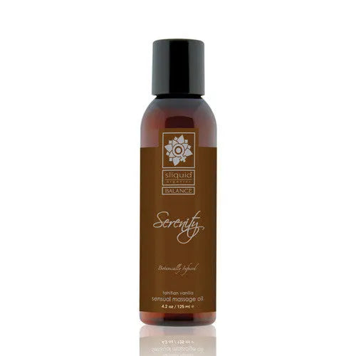 Sliquid Balance Collection Massage Oil 4.2oz - 4.2oz - Tranquility - PlayBlue