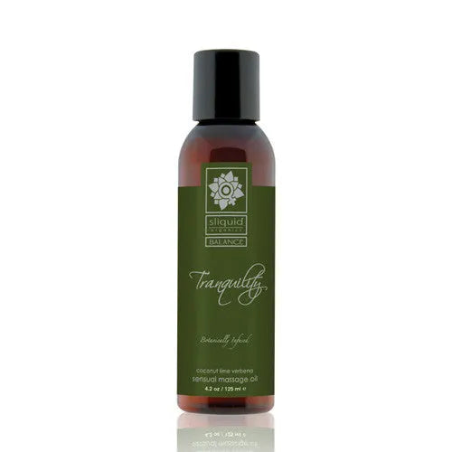 Sliquid Balance Collection Massage Oil 4.2oz - 4.2oz - Tranquility - PlayBlue