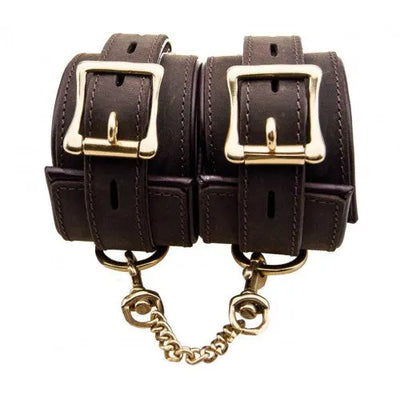 BOUND Nubuck Leather Wrist Restraints - PlayBlue