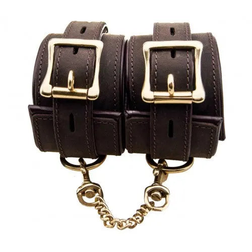 BOUND Nubuck Leather Wrist Restraints - PlayBlue