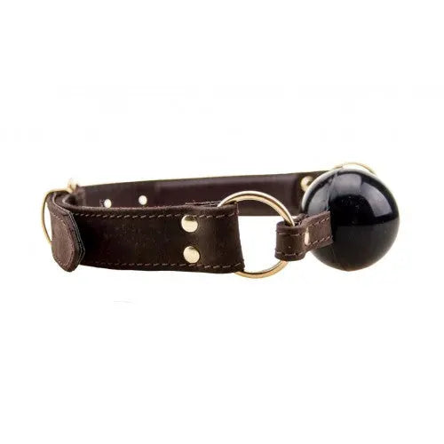 BOUND Nubuck Leather Solid Ball Gag - PlayBlue