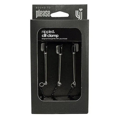 Bound to Please Nipple & Clit Clamp - PlayBlue