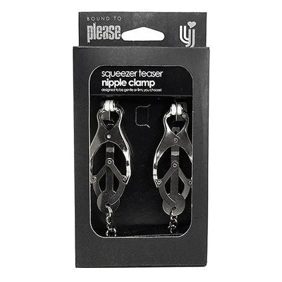 Bound to Please Squeezer Teaser Nipple Clamp - PlayBlue