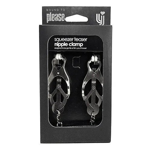 Bound to Please Squeezer Teaser Nipple Clamp - PlayBlue