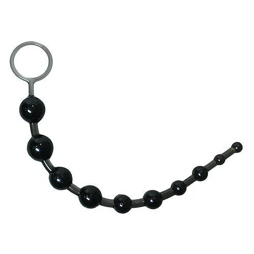 Loving Joy Anal Love Beads Black - PlayBlue