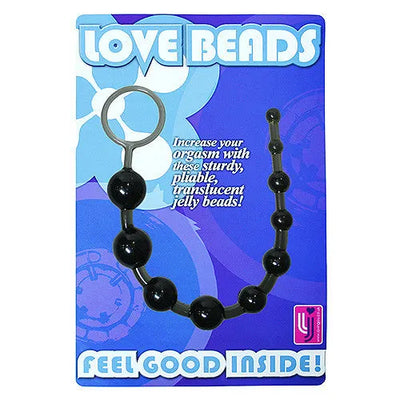 Loving Joy Anal Love Beads Black - PlayBlue