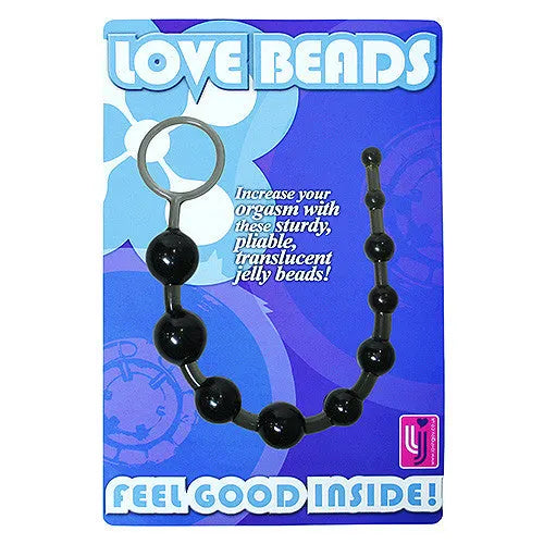 Loving Joy Anal Love Beads Black - PlayBlue