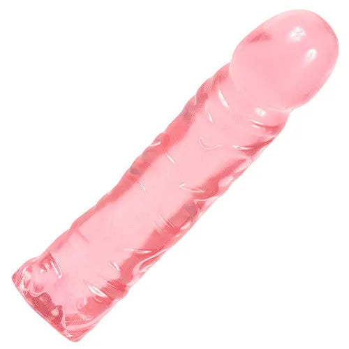 Doc Johnson Crystal Jellies 8 Inch Classic Dildo - PlayBlue