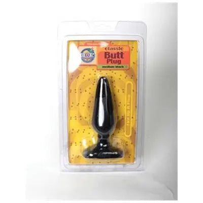 Classic Butt Plug Medium Black - PlayBlue
