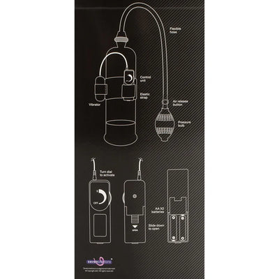Power Ultimate Vibrating Penis Pump - PlayBlue