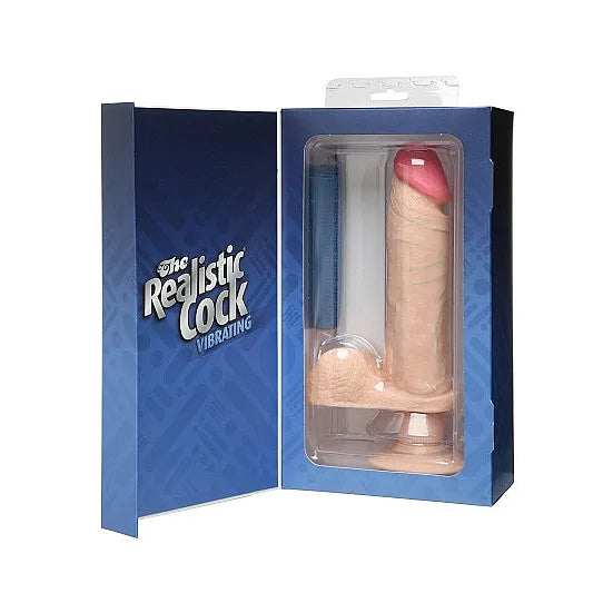 Vibro-Realistic Cock 8" Flesh