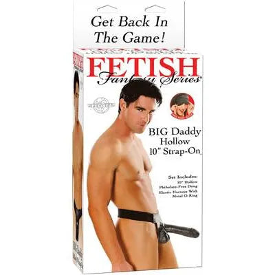 Fetish Fantasy Big Daddy Hollow 10 Strap-On Black - PlayBlue
