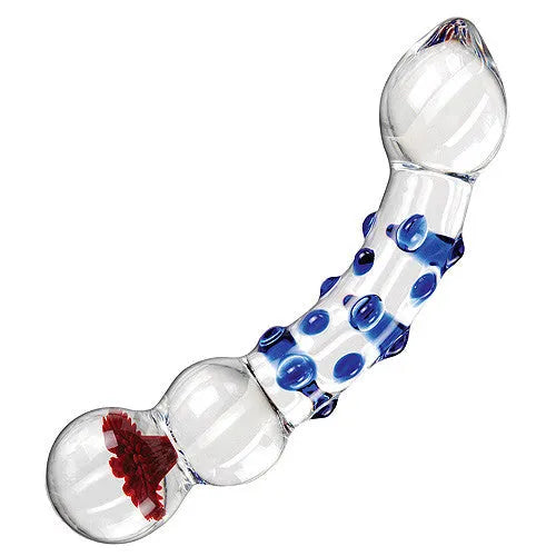 Icicles No 18 - Textured Curve Dildo - PlayBlue