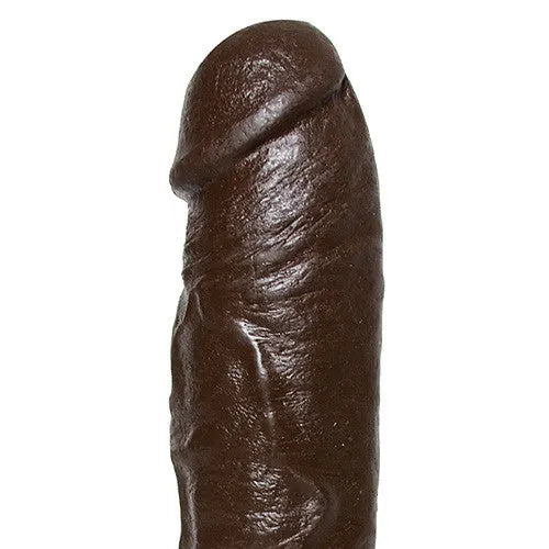 Doc Johnson Bam Black Realistic Cock 10.5 Inch - PlayBlue