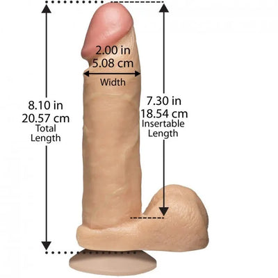 Doc Johnson Realistic Cock - 8 Inch - PlayBlue
