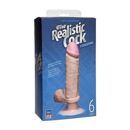 Vibro-Realistic Cock 6" Flesh