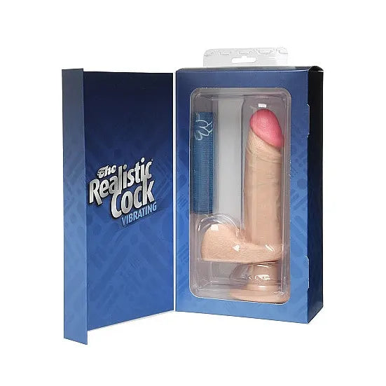 Vibro-Realistic Cock 6 Flesh - PlayBlue